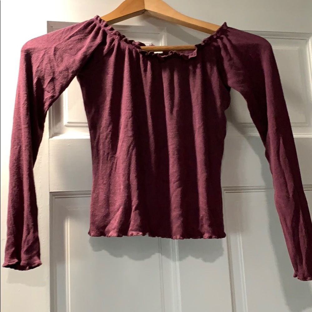 Garage brand top. Long sleeve crop top